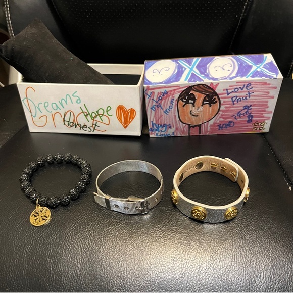 Rustic Cuff Gold & Silver Bracelet Set - Picture 2 of 5